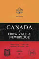 Ebbw Vale and Newbridge Canada 1962 memorabilia